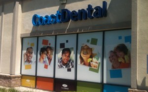 dental clinic wall and window graphics sign